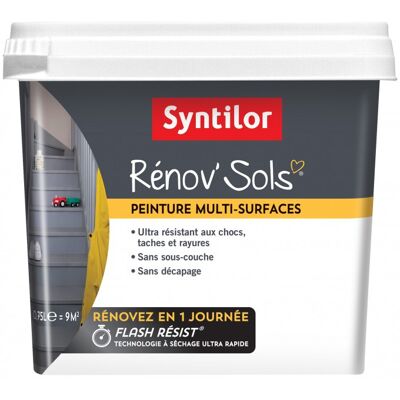 Peinture intérieur Renov sol SYNTILOR, blanc, 0.75 l - Publicité Peinture intérieur Renov sol SYNTILOR, blanc, 0.75 l - Publicité