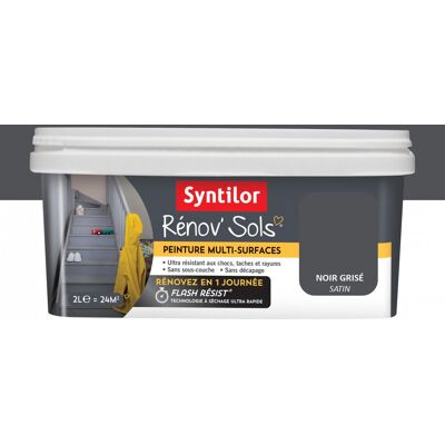 Peinture intérieur Renov sol SYNTILOR, noir grisé, 2 l - Publicité Peinture intérieur Renov sol SYNTILOR, noir grisé, 2 l - Publicité