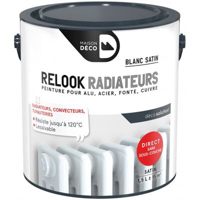 Peinture satinée blanche pour radiateurs - Peinture - Publicité Peinture satinée blanche pour radiateurs - Peinture - Publicité