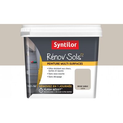 Peinture SYNTILOR, Beige sable, 0.75 l - Publicité Peinture SYNTILOR, Beige sable, 0.75 l - Publicité