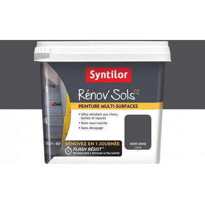 Peinture SYNTILOR, Noir grisé, 0.75 l - Publicité Peinture SYNTILOR, Noir grisé, 0.75 l - Publicité