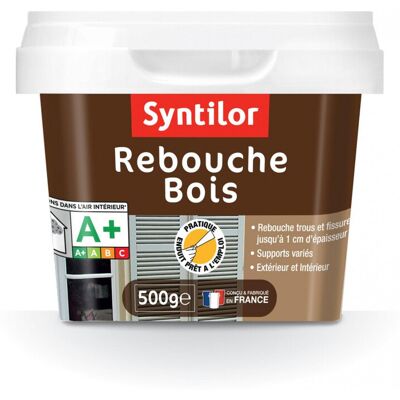 Rebouche bois SYNTILOR, gris clair, 500 g - Publicité Rebouche bois SYNTILOR, gris clair, 500 g - Publicité