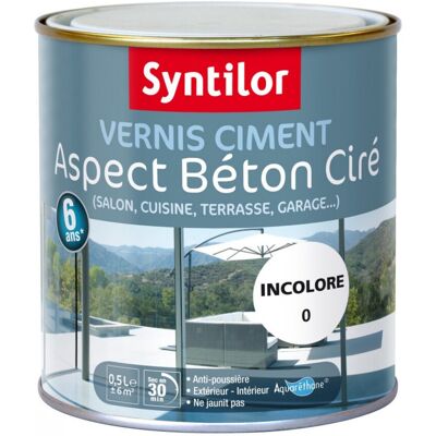 SYNTILOR Peinture ciment - à base d'eau, Intérieur/Extérieur, 0,5L - Publicité SYNTILOR Peinture ciment - à base d'eau, Intérieur/Extérieur, 0,5L - Publicité