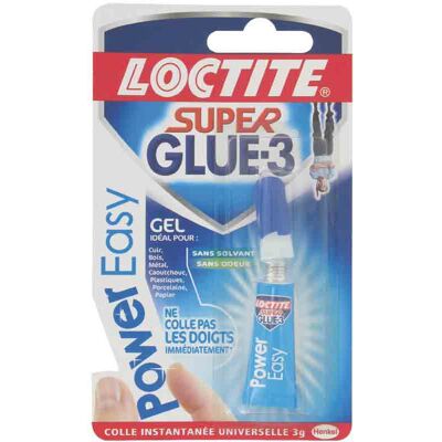 Loctite Super Glue 3 Power easy gel 3 g - Publicité Loctite Super Glue 3 Power easy gel 3 g - Publicité