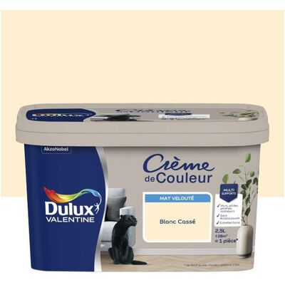 Peinture Crème De Couleur Blanc Cassé Dulux Valentine - Peinture - Publicité Peinture Crème De Couleur Blanc Cassé Dulux Valentine - Peinture - Publicité
