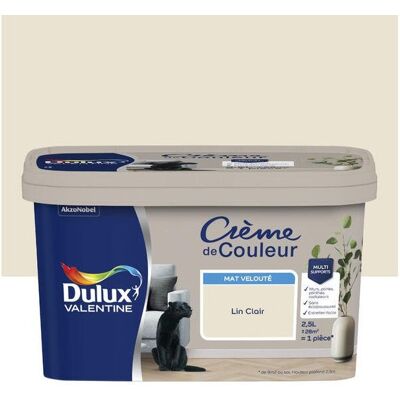 Dulux Valentine Lin Clair Peinture Intérieure Satinée - Publicité Dulux Valentine Lin Clair Peinture Intérieure Satinée - Publicité
