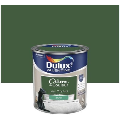 Dulux Valentine Peinture décoration finition crème satin vert tropical - Peinture - Publicité Dulux Valentine Peinture décoration finition crème satin vert tropical - Peinture - Publicité