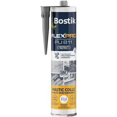 Colle joint int/ext polyuretane bostik flexpro pu811 anthracite 300ml - Publicité Colle joint int/ext polyuretane bostik flexpro pu811 anthracite 300ml - Publicité