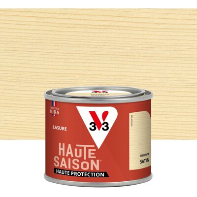 Lasure V33 Haute saison 8 ans incolore satiné 0.125 l - Publicité Lasure V33 Haute saison 8 ans incolore satiné 0.125 l - Publicité
