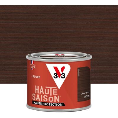 Lasure V33 Haute saison 8 ans chêne foncé satiné 0.125 l - Publicité Lasure V33 Haute saison 8 ans chêne foncé satiné 0.125 l - Publicité