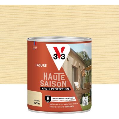 Lasure V33 Haute saison 8 ans incolore satiné 0.75 l - Publicité Lasure V33 Haute saison 8 ans incolore satiné 0.75 l - Publicité