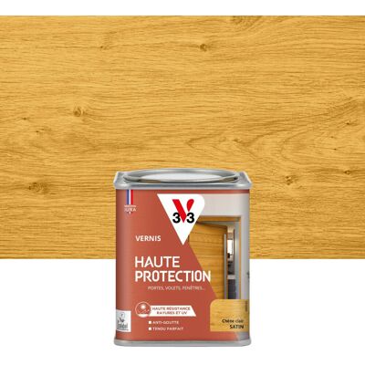 Vernis pour bois extérieur V33 Haute protection chêne clair satiné 0.25 l - Publicité Vernis pour bois extérieur V33 Haute protection chêne clair satiné 0.25 l - Publicité