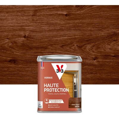 Vernis pour bois extérieur V33 Haute protection chêne foncé satiné 0.25 l - Publicité Vernis pour bois extérieur V33 Haute protection chêne foncé satiné 0.25 l - Publicité