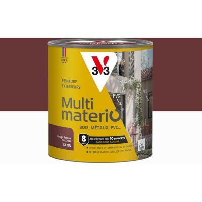 Peinture extérieure bois, fer, plastique V33 rouge basque satiné 0.5l - Publicité Peinture extérieure bois, fer, plastique V33 rouge basque satiné 0.5l - Publicité