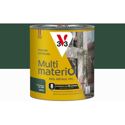 Peinture extérieure bois, fer, plastique V33 vert basque satiné 0.5l - Publicité Peinture extérieure bois, fer, plastique V33 vert basque satiné 0.5l - Publicité