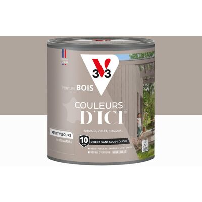 Peinture extérieure bois V33 Couleurs d'ici, beige nature velours 0.5l - Publicité Peinture extérieure bois V33 Couleurs d'ici, beige nature velours 0.5l - Publicité