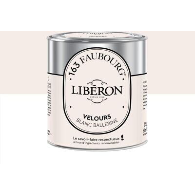LIBERON Peinture blanc ballerine multisupport 163 faubourg LIBÉRON velours 0.5 l - Publicité LIBERON Peinture blanc ballerine multisupport 163 faubourg LIBÉRON velours 0.5 l - Publicité