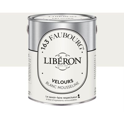 LIBERON Peinture blanc mousseline multisupport 163 faubourg LIBÉRON velours 2.5 l - Publicité LIBERON Peinture blanc mousseline multisupport 163 faubourg LIBÉRON velours 2.5 l - Publicité