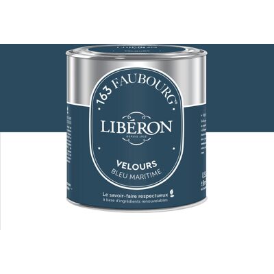 LIBERON Peinture bleu maritime multisupport 163 faubourg LIBÉRON velours 0.5 l - Publicité LIBERON Peinture bleu maritime multisupport 163 faubourg LIBÉRON velours 0.5 l - Publicité