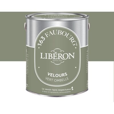 LIBERON Peinture vert ombelle multisupport 163 faubourg LIBÉRON velours 2.5 l - Publicité LIBERON Peinture vert ombelle multisupport 163 faubourg LIBÉRON velours 2.5 l - Publicité