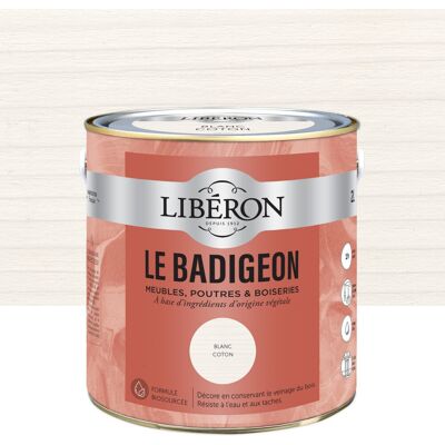 Badigeon LIBERON blanc coton mat 2 l - Publicité Badigeon LIBERON blanc coton mat 2 l - Publicité