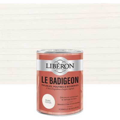 Badigeon LIBERON blanc coton mat 250 ml - Publicité Badigeon LIBERON blanc coton mat 250 ml - Publicité