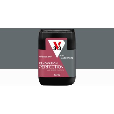 Peinture meuble anthracite satin V33 Rénovation cuisine et bain 0.075l - Publicité Peinture meuble anthracite satin V33 Rénovation cuisine et bain 0.075l - Publicité