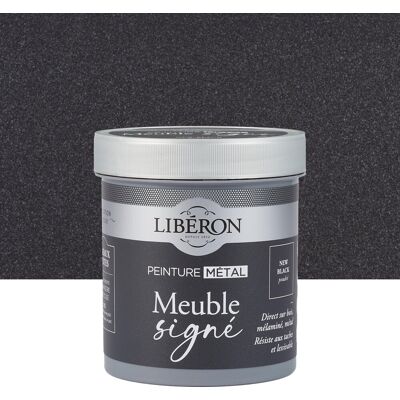 LIBERON Peinture meuble et boiserie Meuble signé LIBÉRON new black poudré métallisé 0.5L - Publicité LIBERON Peinture meuble et boiserie Meuble signé LIBÉRON new black poudré métallisé 0.5L - Publicité