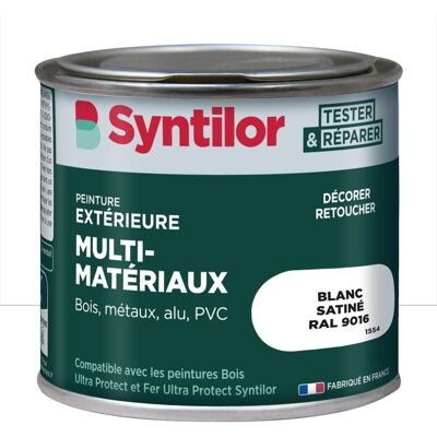 Peinture exterieure bois, aluminium, pvc . SYNTILOR blanc satine 125ml - Publicité Peinture exterieure bois, aluminium, pvc . SYNTILOR blanc satine 125ml - Publicité