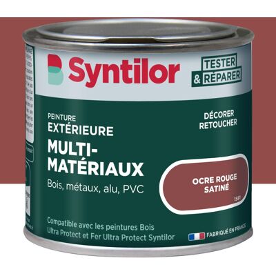 Peinture exterieure bois, aluminium, pvc . SYNTILOR ocre rouge satine 125ml - Publicité Peinture exterieure bois, aluminium, pvc . SYNTILOR ocre rouge satine 125ml - Publicité