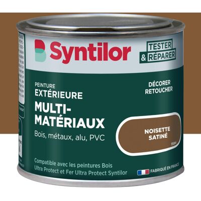 Peinture exterieure bois, aluminium, pvc . SYNTILOR noisette satine 125ml - Publicité Peinture exterieure bois, aluminium, pvc . SYNTILOR noisette satine 125ml - Publicité