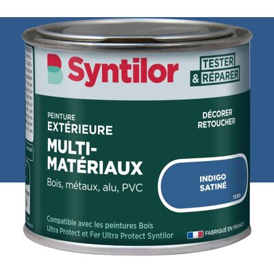 Peinture exterieure bois, aluminium, pvc . SYNTILOR indigo satine 125ml - Publicité Peinture exterieure bois, aluminium, pvc . SYNTILOR indigo satine 125ml - Publicité
