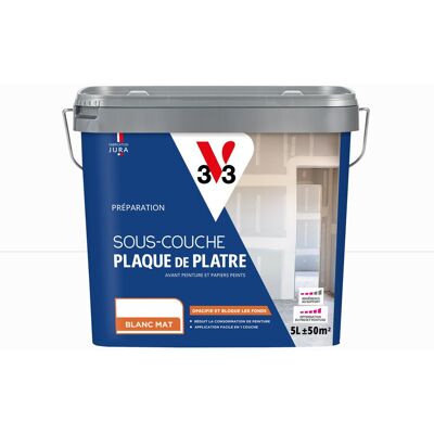 Sous-couche plaque de plâtre, V33, 5 litres - Publicité Sous-couche plaque de plâtre, V33, 5 litres - Publicité