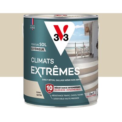 Peinture sol Climats extrêmes V33, pierre satiné, 2.5L - Publicité Peinture sol Climats extrêmes V33, pierre satiné, 2.5L - Publicité