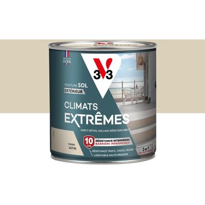 Peinture sol Climats extrêmes V33, pierre satiné, 0.5L - Publicité Peinture sol Climats extrêmes V33, pierre satiné, 0.5L - Publicité