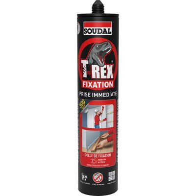 SOUDAL Cartouche de colle T-rex prise immédiate, 380g - Publicité SOUDAL Cartouche de colle T-rex prise immédiate, 380g - Publicité