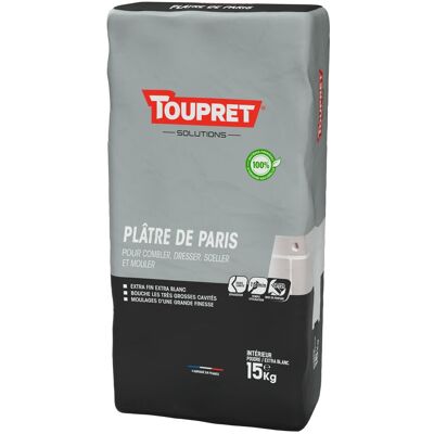Plâtre Toupret De Paris 15 Kg En Poudre, Pour Mur / Plafond Intérieur - Publicité Plâtre Toupret De Paris 15 Kg En Poudre, Pour Mur / Plafond Intérieur - Publicité