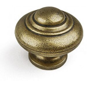 REI Bouton de meuble Rond vieil or zamak H.26 x l.30 x P.30 mm - Publicité REI Bouton de meuble Rond vieil or zamak H.26 x l.30 x P.30 mm - Publicité