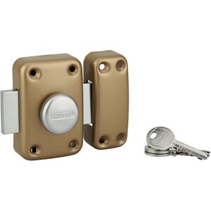 THIRARD Verrou apache bouton/cylindre, 60 mm, doré - Publicité THIRARD Verrou apache bouton/cylindre, 60 mm, doré - Publicité