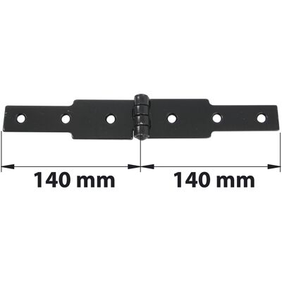 AFBAT Charnière à congé acier pour volets battants, L.50 x l.140 mm - Publicité AFBAT Charnière à congé acier pour volets battants, L.50 x l.140 mm - Publicité