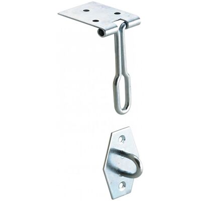 Crochet à levier en acier HETTICH - 80 x 25 mm - Accessoire de porte - Publicité Crochet à levier en acier HETTICH - 80 x 25 mm - Accessoire de porte - Publicité