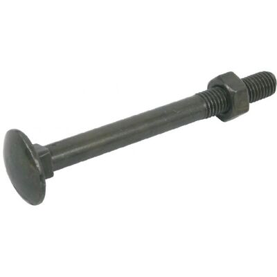 Lot de 8 boulons tête bombée acier zingué, L.70 x Diam.7 mm AFBAT - Publicité Lot de 8 boulons tête bombée acier zingué, L.70 x Diam.7 mm AFBAT - Publicité