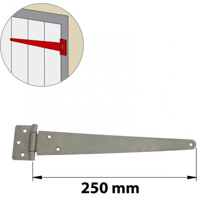AFBAT Penture anglaise inox brossé, H.65 x L.290 x P.10 mm - Publicité AFBAT Penture anglaise inox brossé, H.65 x L.290 x P.10 mm - Publicité