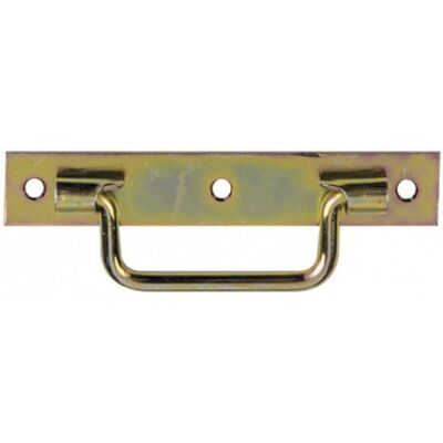 AFBAT Poignée sur platine acier zingué, H.25 x L.160 x P.10 mm - Publicité AFBAT Poignée sur platine acier zingué, H.25 x L.160 x P.10 mm - Publicité