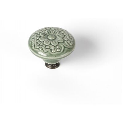 REI - Rotondo Porcellana Verde 44mm - Bouton de meuble - Publicité REI - Rotondo Porcellana Verde 44mm - Bouton de meuble - Publicité