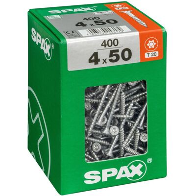 Vis Universelles Spax - 4x50mm, 400 pcs - Filetage partiel, Tête plate - T-STAR T20 - Wirox - Publicité Vis Universelles Spax - 4x50mm, 400 pcs - Filetage partiel, Tête plate - T-STAR T20 - Wirox - Publicité
