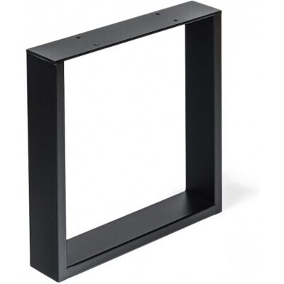 Pied meuble design REI fixe métal brut noir - Publicité Pied meuble design REI fixe métal brut noir - Publicité
