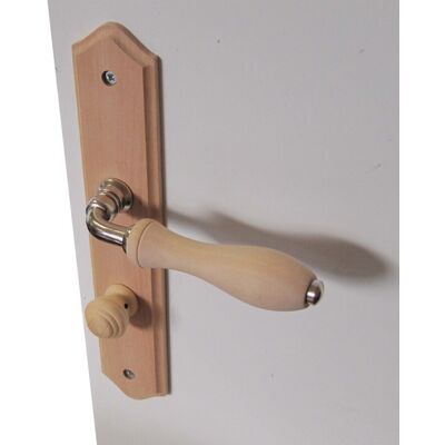 Centrale Brico 2 poignées de porte Bois condamnation, bois entraxe 195 mm - Publicité Centrale Brico 2 poignées de porte Bois condamnation, bois entraxe 195 mm - Publicité