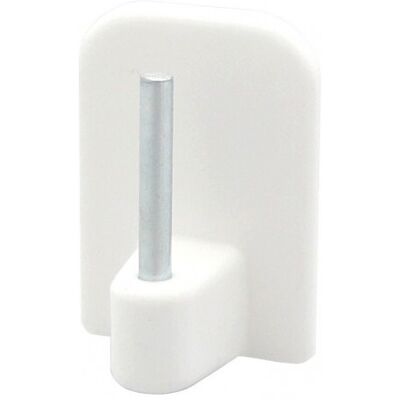 Centrale Brico Lot de 4 supports autocollants barre de vitrage, 10 mm blanc mat - Publicité Centrale Brico Lot de 4 supports autocollants barre de vitrage, 10 mm blanc mat - Publicité