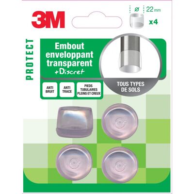 Lot de 4 embouts en plastique 3M - Publicité Lot de 4 embouts en plastique 3M - Publicité
